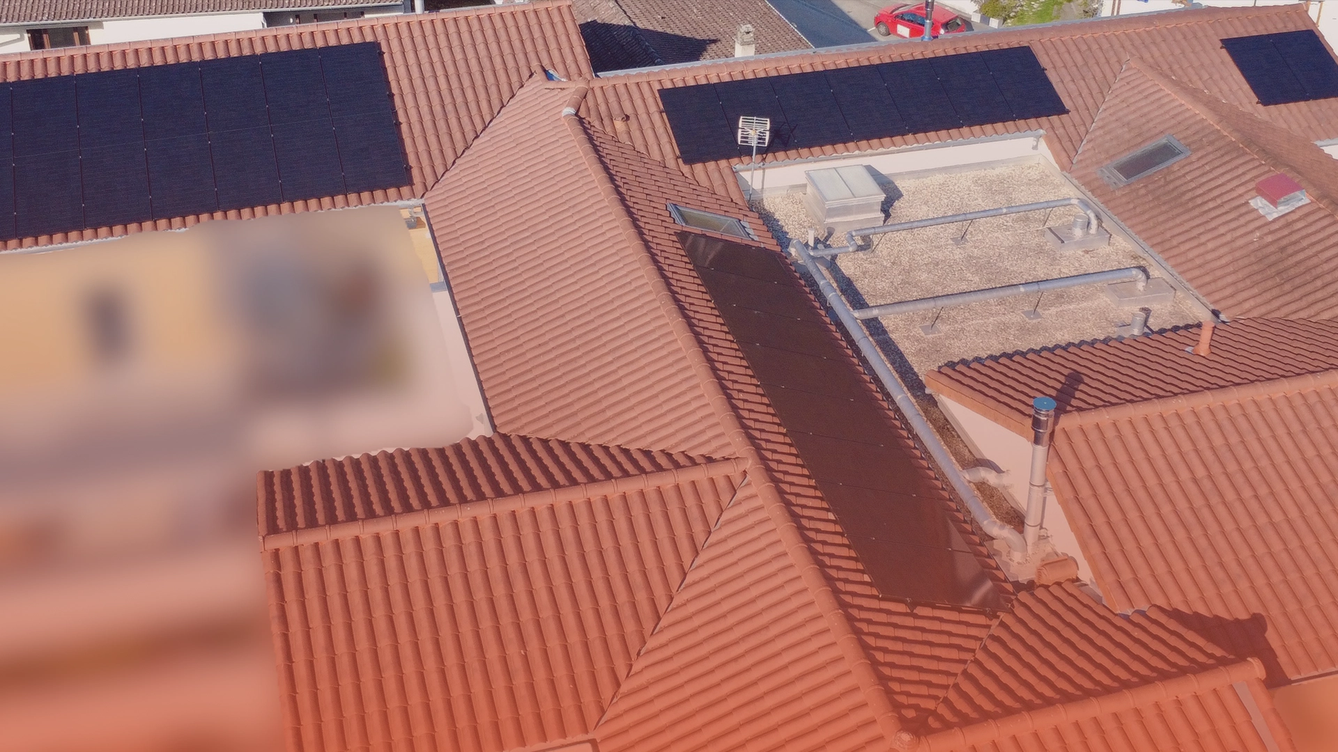 chantier panneaux photovoltaique Metha4agri à Pressins